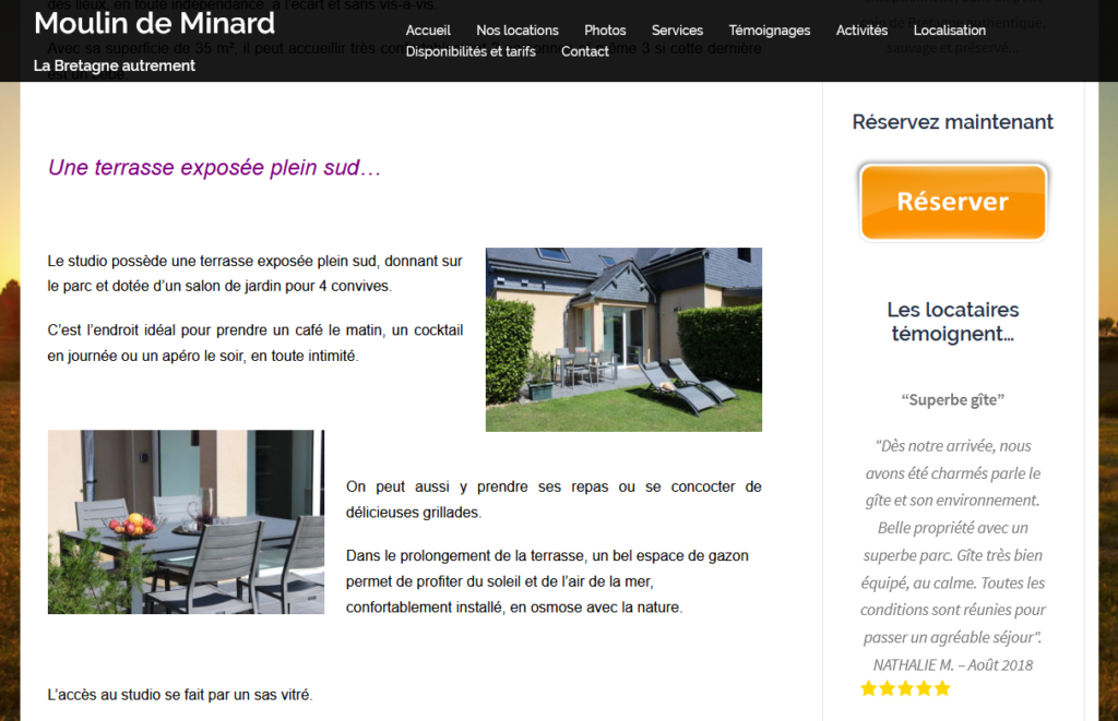 Domaine de Minard Le studio, un hébergement luxueux pour 2 personnes…